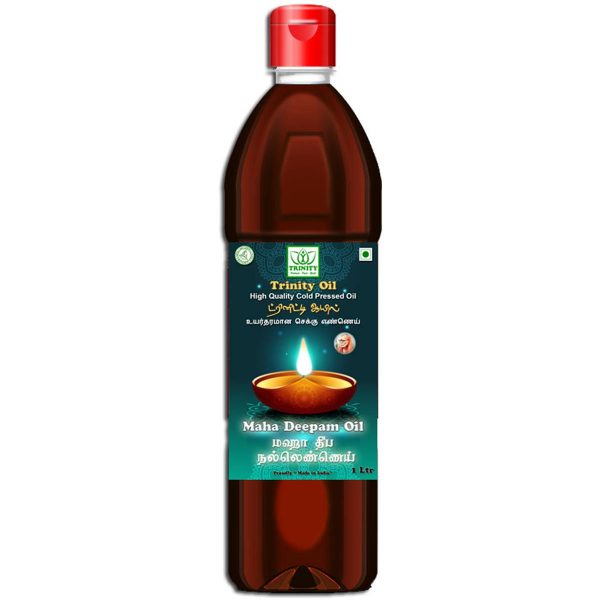 Maha Deepam Gingelly Oil 1 Ltr Trinity Oil